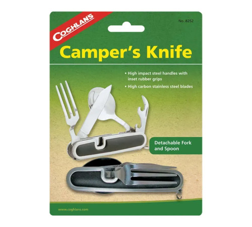 Столові прибори туристичні Coghlans 8252 Folding Cutlery Set Столові прибори туристичні Coghlans 8252 Folding Cutlery Set