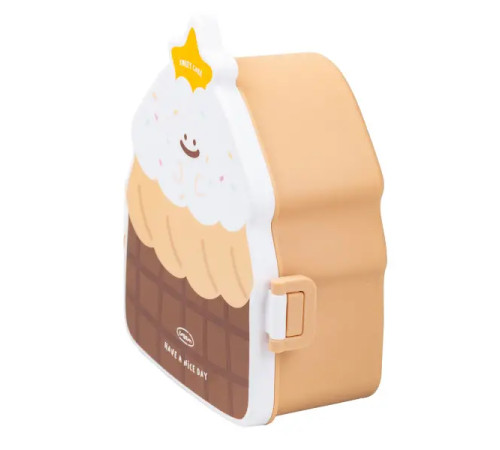 Ланч-бокс дитячий TS Kitchen зі столовими приборами Cake 20 х 18 х 8 см, шоколад Ланч-бокс дитячий TS Kitchen зі столовими приборами Cake 20 х 18 х 8 см, шоколад