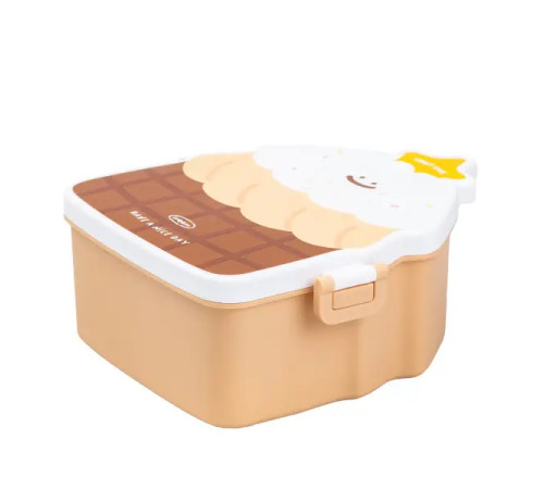 Ланч-бокс дитячий TS Kitchen зі столовими приборами Cake 20 х 18 х 8 см, шоколад Ланч-бокс дитячий TS Kitchen зі столовими приборами Cake 20 х 18 х 8 см, шоколад