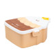 Ланч-бокс дитячий TS Kitchen зі столовими приборами Cake 20 х 18 х 8 см, шоколад