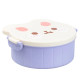 Ланч-бокс дитячий TS Kitchen зі столовими приборами Rabbit 18 х 18 х 7 см, бузково-білий