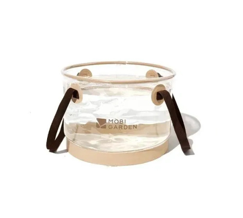 Відро складане Mobi Garden NX23690002 20 л, бежеве Відро складане Mobi Garden NX23690002 20 л, бежеве