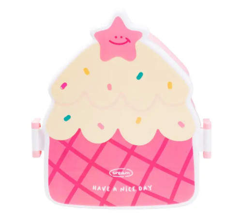 Ланч-бокс дитячий TS Kitchen зі столовими приладами Cake 20 х 18 х 8 см, рожевий Ланч-бокс дитячий TS Kitchen зі столовими приладами Cake 20 х 18 х 8 см, рожевий