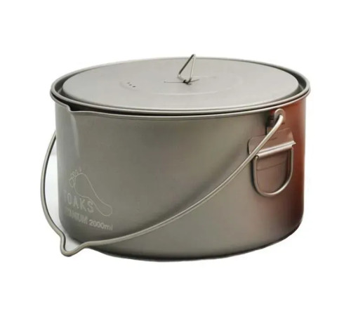 Казанок Toaks Titanium 2000 мл Pot with Bail Handle Казанок Toaks Titanium 2000 мл Pot with Bail Handle