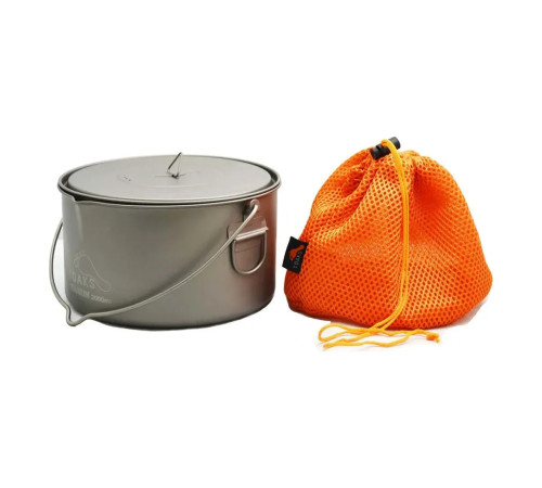 Казанок Toaks Titanium 2000 мл Pot with Bail Handle Казанок Toaks Titanium 2000 мл Pot with Bail Handle