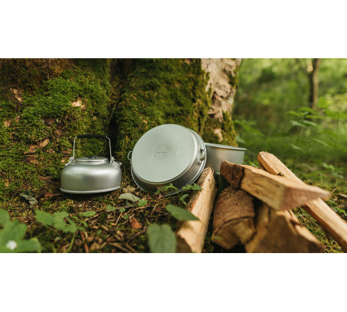 Набір туристичного посуду Easy Camp Adventure Cook Set L Silver (580039)