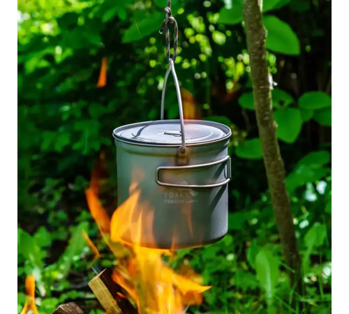 Набір посуду каструля + пательня Toaks Titanium 1300 мл Pot with Pan
