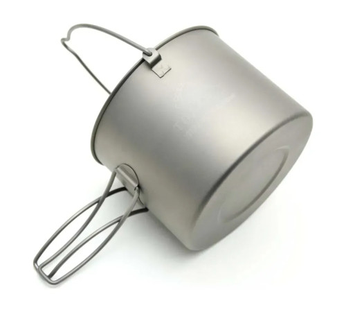 Каструля з розкладними ручками Toaks Titanium 1300 мл Pot with Bail Handle Каструля з розкладними ручками Toaks Titanium 1300 мл Pot with Bail Handle