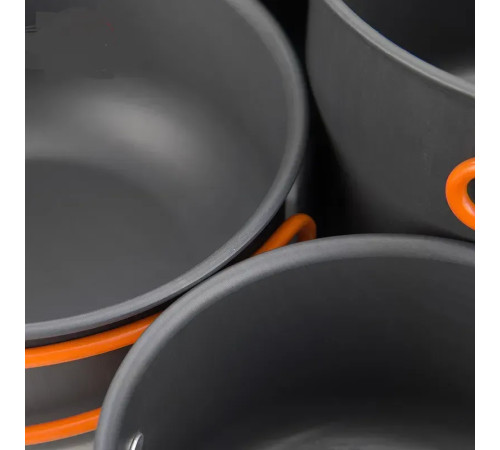 Набір посуду Naturehike NH15T401-G, сірий Набір посуду Naturehike NH15T401-G, сірий