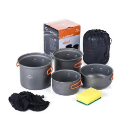 Набір посуду Naturehike NH15T401-G, сірий