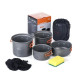 Набір посуду Naturehike NH15T401-G, сірий