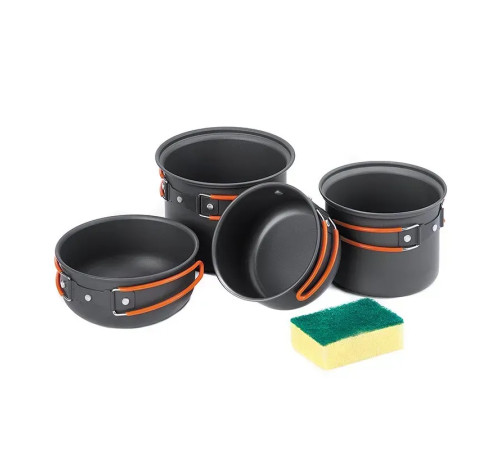 Набір посуду Naturehike NH15T401-G, сірий Набір посуду Naturehike NH15T401-G, сірий