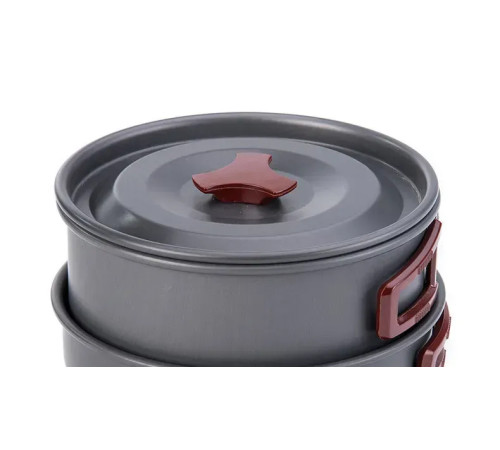Набір посуду Naturehike NH15T203-G 3-4 NH, сірий Набір посуду Naturehike NH15T203-G 3-4 NH, сірий