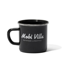 Чашка емальована Mobi Garden Villa NX21666069 350 мл, чорна