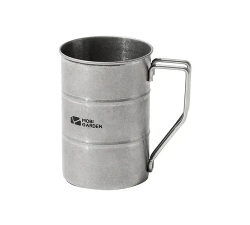 Чашка Mobi Garden Barrel Mug NX21666063 350 мл, срібляста Чашка Mobi Garden Barrel Mug NX21666063 350 мл, срібляста