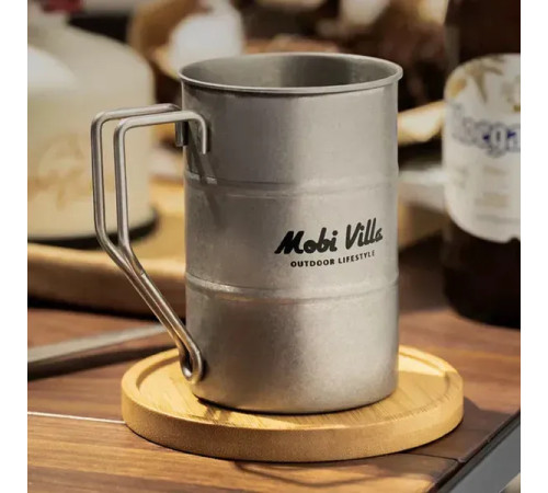 Чашка Mobi Garden Barrel Mug NX21666063 350 мл, срібляста Чашка Mobi Garden Barrel Mug NX21666063 350 мл, срібляста