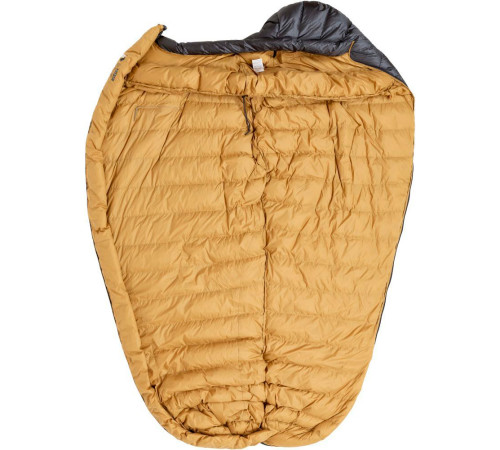 Спальник пуховий Turbat NOX 250 grey/cheddar orange - 195 см - сірий/помаранчевий