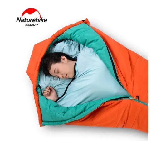 Вкладиш для спального мішка Naturehike NH17N002-D, світло-блакитний Вкладиш для спального мішка Naturehike NH17N002-D, світло-блакитний