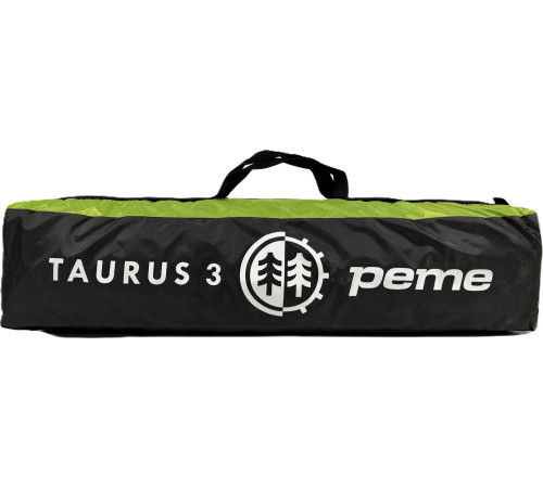 Намет туристичний Peme Taurus 3 чорно-зелений Намет туристичний Peme Taurus 3 чорно-зелений