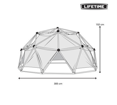 Геокупол з наметом LIFETIME 90612 Геокупол з наметом LIFETIME 90612