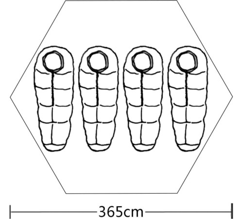 Кемпінговий намет vidaXL 93033