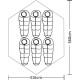 Кемпінговий намет vidaXL 91009