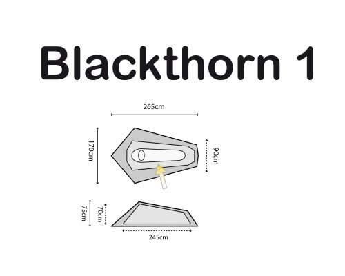 Намет Highlander Blackthorn 1 HMTC (TEN131-HC)