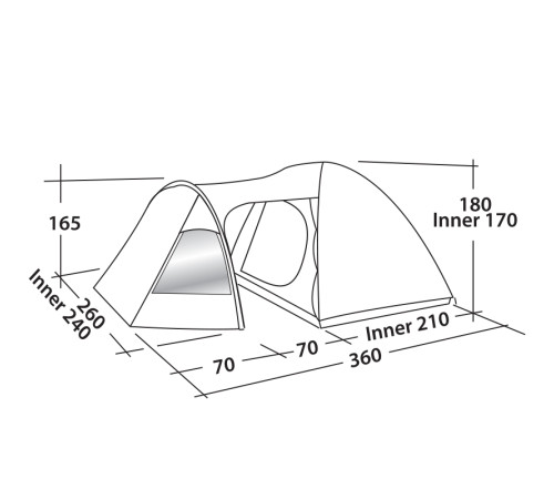 Намет Easy Camp Blazar 400 - зелений Намет Easy Camp Blazar 400 - зелений