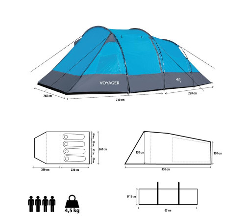 Кемпінговий намет NILS CAMP VOYAGER NC3027