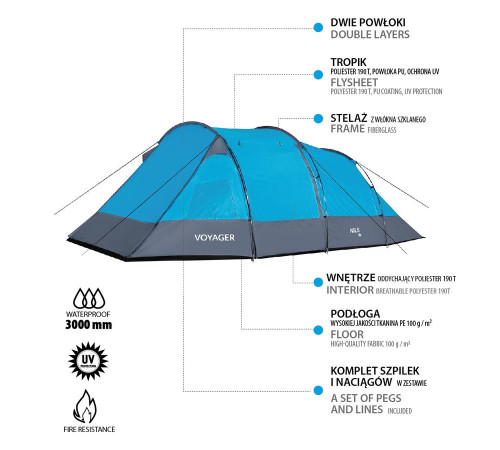 Кемпінговий намет NILS CAMP VOYAGER NC3027