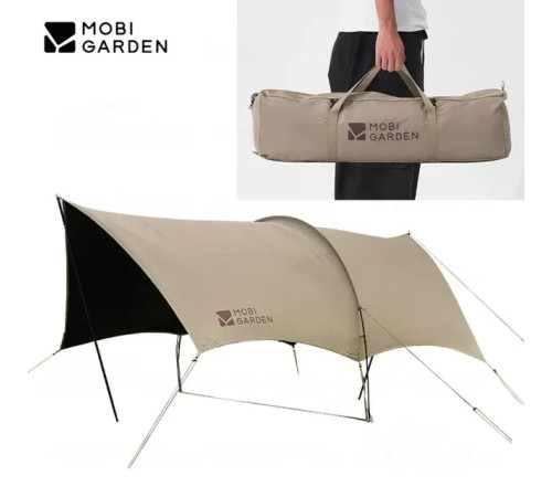 Тент кемпінговий Mobi Garden D250 NX23680010, бежевий Тент кемпінговий Mobi Garden D250 NX23680010, бежевий
