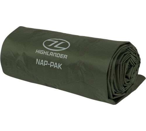 Килимок надувний Highlander Nap-Pak Inflatable Sleeping Mat AIR071 190x55 см, оливковий