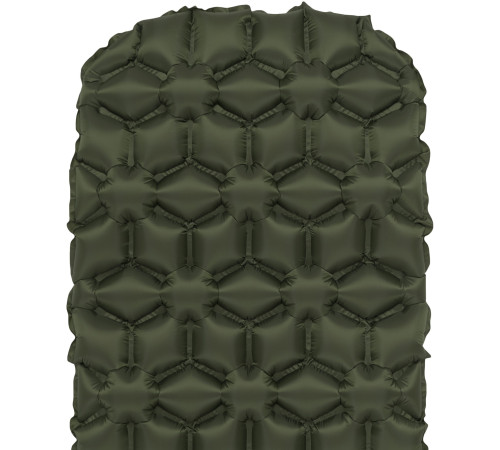 Килимок надувний Highlander Nap-Pak Inflatable Sleeping Mat AIR071 190x55 см, оливковий