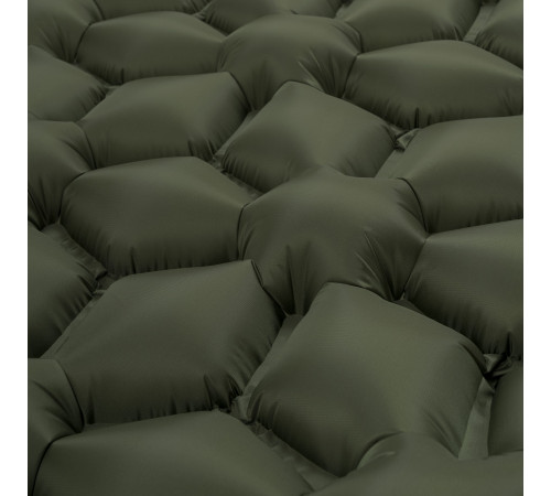 Килимок надувний Highlander Nap-Pak Inflatable Sleeping Mat AIR071 190x55 см, оливковий