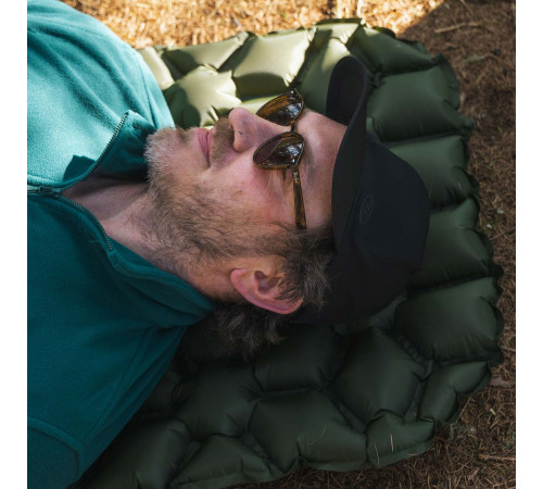 Килимок надувний Highlander Nap-Pak Inflatable Sleeping Mat AIR071 190x55 см, оливковий