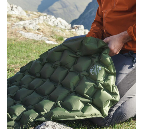 Килимок надувний Highlander Nap-Pak Inflatable Sleeping Mat XL 5 cm Olive (AIR073-OG)