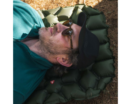 Килимок надувний Highlander Nap-Pak Inflatable Sleeping Mat PrimaLoft 5 cm Olive (AIR072-OG)