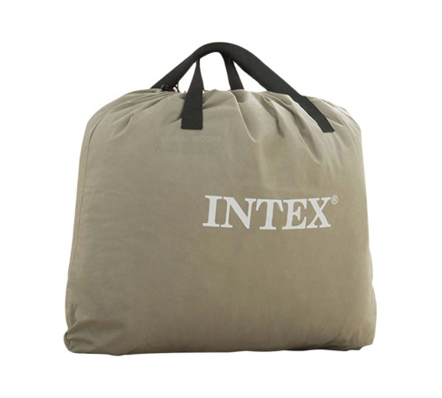 Матрац надувний Intex 64414ND з вбудованим електронасосом 203x152 см, чорно-сірий Матрац надувний Intex 64414ND з вбудованим електронасосом 203x152 см, чорно-сірий