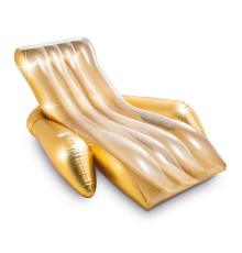 Крісло надувне для плавання Intex 56803 золотисте, 175 x 119 x 61 см