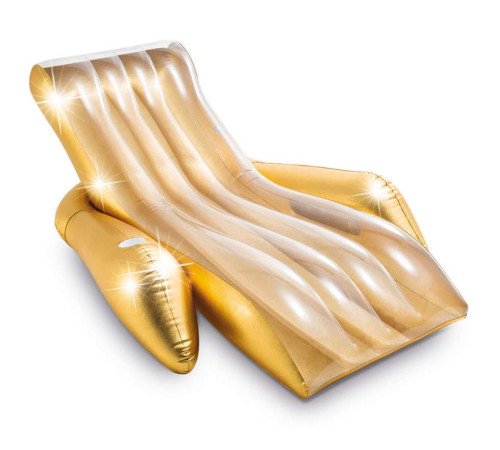 Крісло надувне для плавання Intex 56803 золотисте, 175 x 119 x 61 см Крісло надувне для плавання Intex 56803 золотисте, 175 x 119 x 61 см