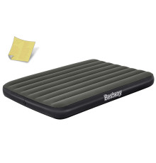 Матрац надувний Bestway 6713M 191x137 см, чорно-сірий