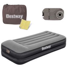 Матрац надувний Bestway 67401 з насосом 191x97x46 см