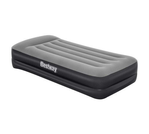 Матрац надувний Bestway 67401 з вбудованим електронасосом 191x97 см, чорно-сірий Матрац надувний Bestway 67401 з вбудованим електронасосом 191x97 см, чорно-сірий