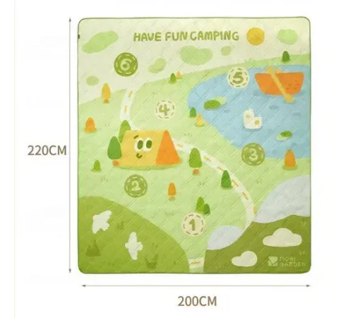 Килимок для пікніка Mobi Garden Fun Picnic NX23663024 200 х 220 см, зелений