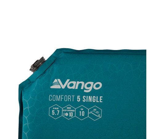 Килимок самонадувний Vango Comfort 5 Single Bondi синій (SMQCOMFORB36A11)