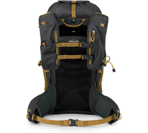 Рюкзак Osprey Talon Velocity 30 dark charcoal/tumbleweed yellow - L/XL - чорний