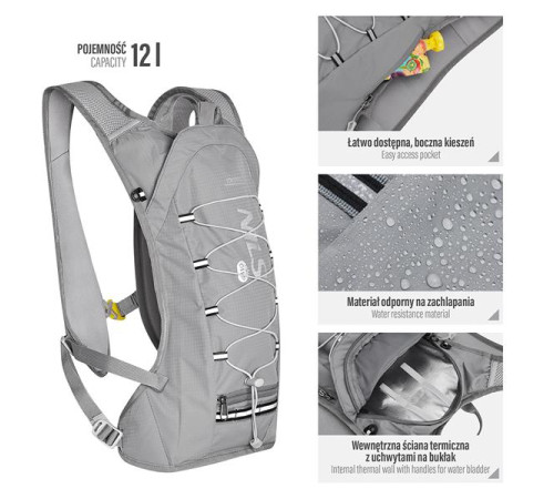Рюкзак для бігу NILS CAMP JOURNEY NC1797 сірий Рюкзак для бігу NILS CAMP JOURNEY NC1797 сірий