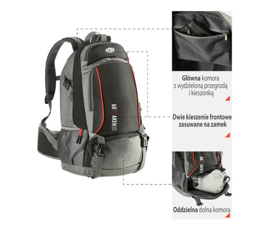 Рюкзак CBT7101 BLACK ARSAKEN NILS CAMP Рюкзак CBT7101 BLACK ARSAKEN NILS CAMP
