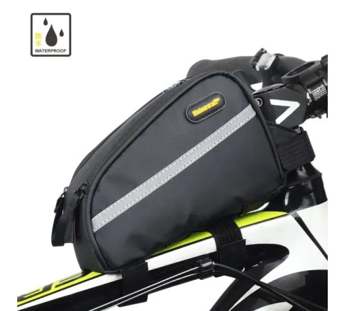 Сумка на раму Rhinowalk Top Tube T31 1.3 л, чорна Сумка на раму Rhinowalk Top Tube T31 1.3 л, чорна