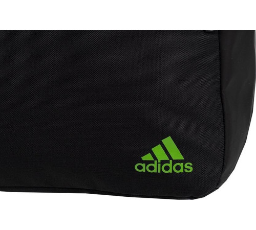 Шкільний міський спортивний рюкзак Adidas Classic Horizontal 3-Stripes чорно-зелений HY0743